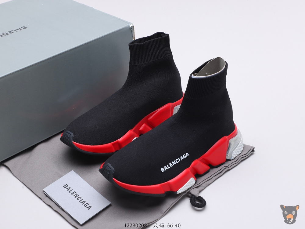 Кроссовки Speed Knit Mid Black/Red