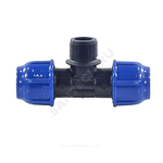 Тройник компрессионный ПЭ Дн 25х1/2"х25 НР Ру16 RTP (РосТурПласт) 11618