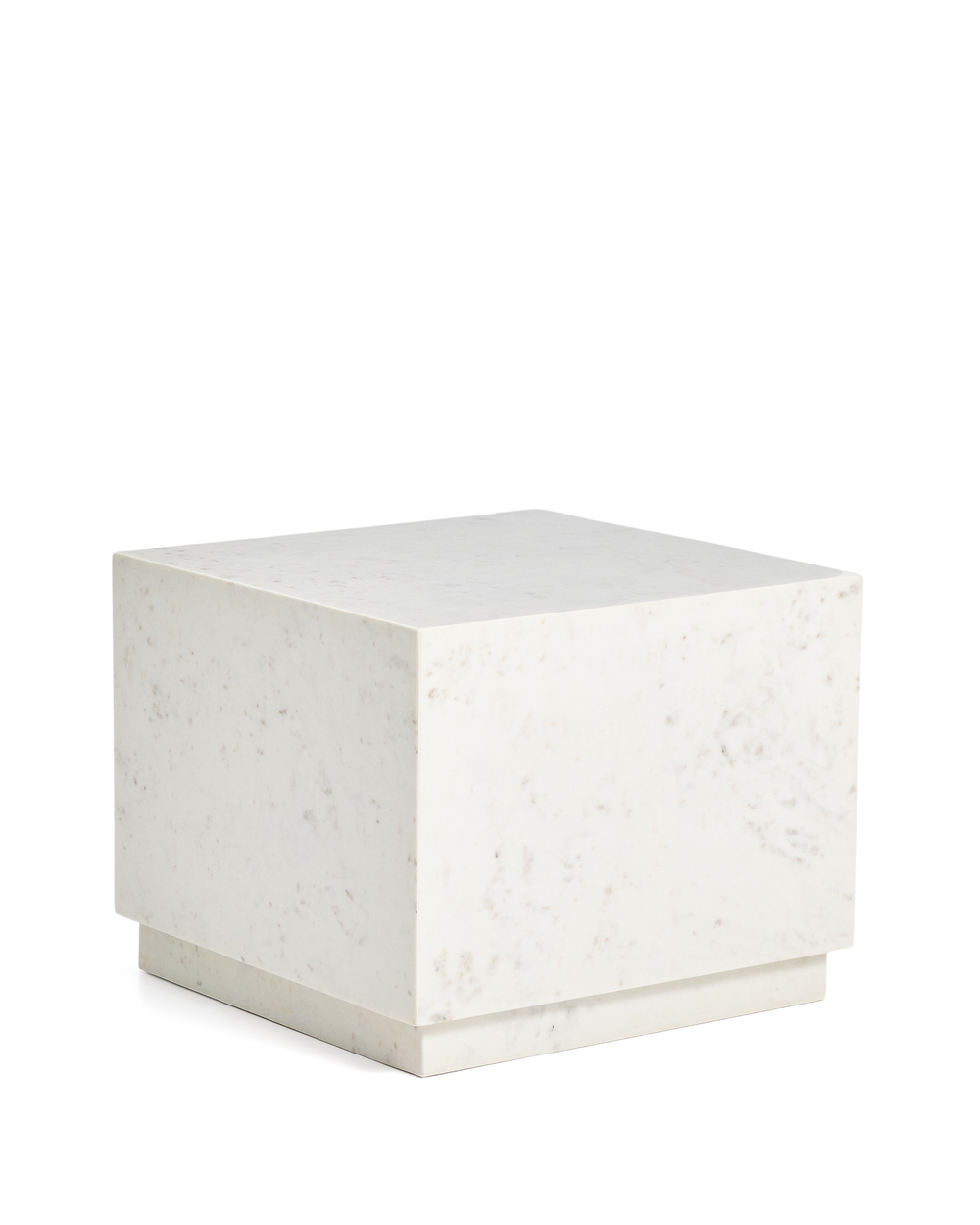 Журнальный столик Sorein из белого мрамора 50 x 50 см