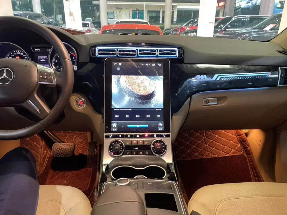 Магнитола Mercedes-Benz ML W166, GL X166, 2011-2015 NTG 4/4.5 - Carmedia NH-1007 в стиле "Тесла" на Android 12, 6Гб+128Гб, 4G SIM-слот, CarPlay