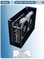 Внешняя видеокарта EGPu Wikingoo M2-215 - 240W + MSI GeForce RTX 4060 8Gb. Thunderbolt 3/4.
