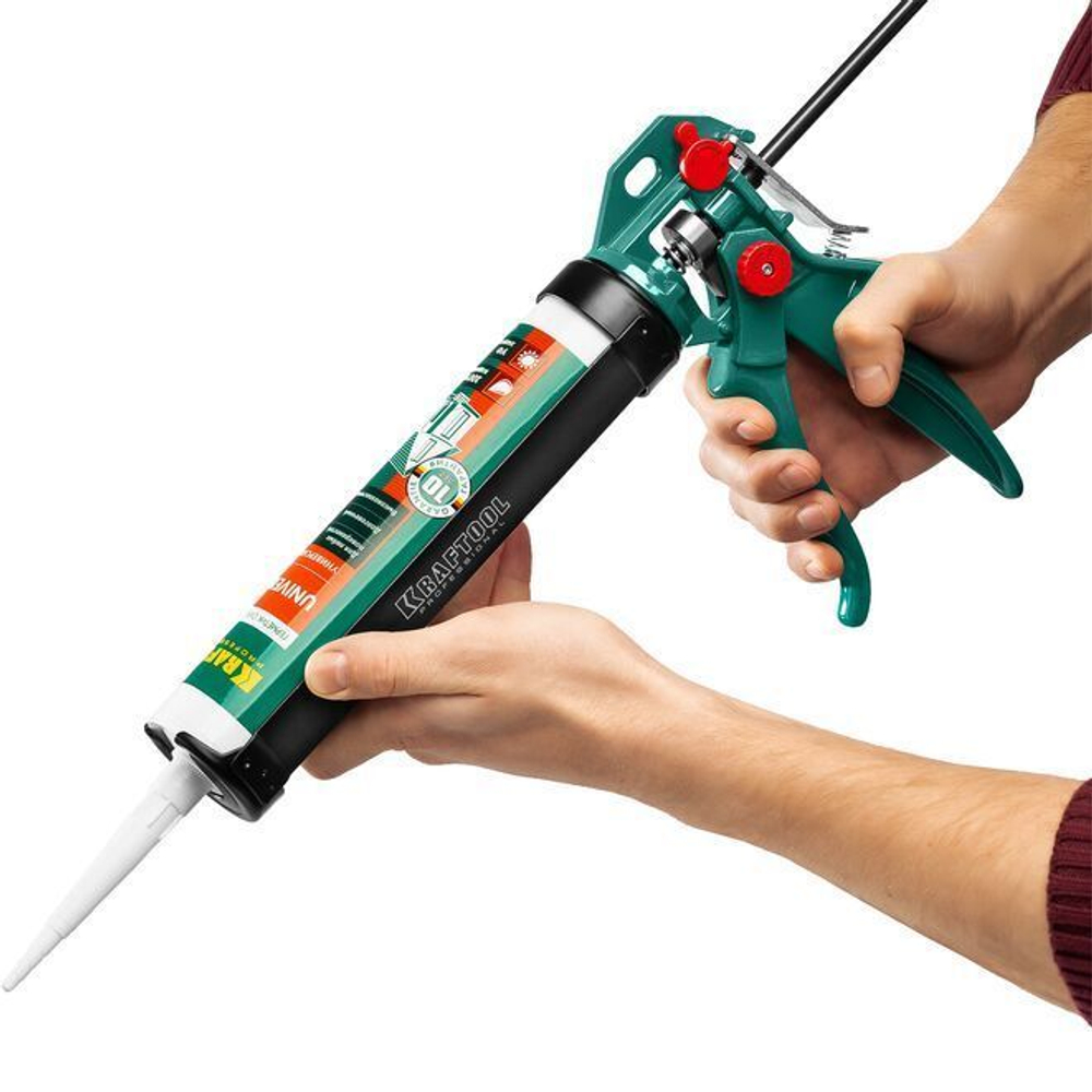 KRAFTOOL 310 мл, cкелетный поворотный пистолет для герметика Professional 4-in-1 06675