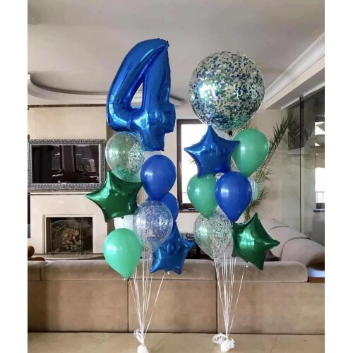 Композиция из шаров на День Рождения Ребенка 4 годика