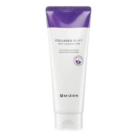 Пенка с коллагеном Collagen Mizon Milky Deep Cleansing Foam 150 мл.