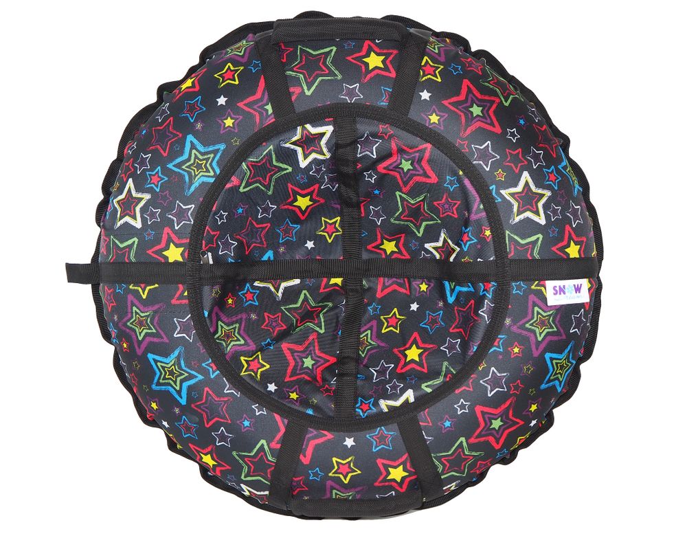 Тюбинг SnowDream Glamour S Звезды черные