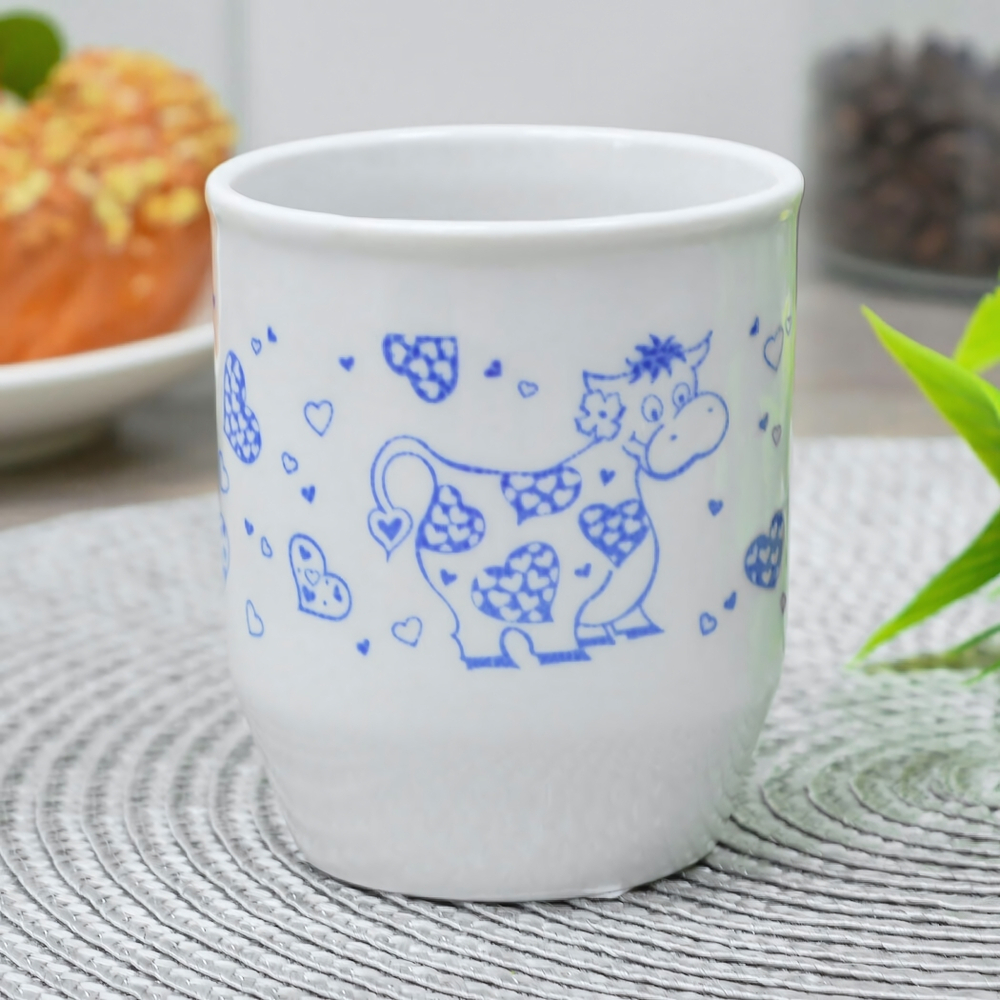 Кружка 210мл форма Русское поле Шелкотрафаретная печать, без ручки