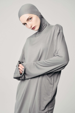 Лонгслив база серый