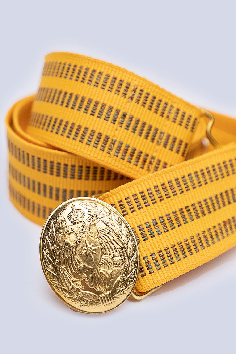 Ремень парадный МЧС России  (желтый, шелк)