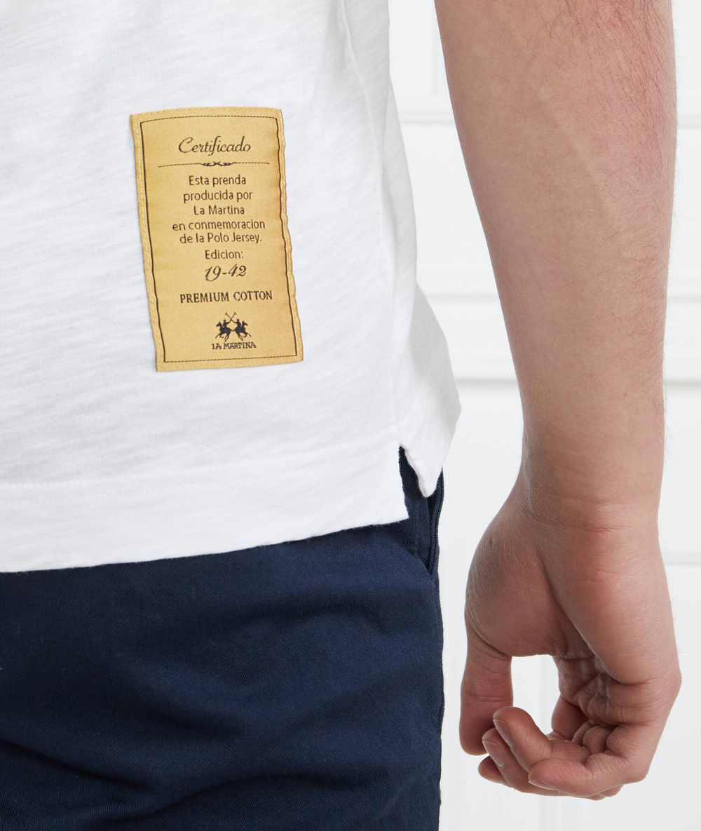 Поло La Martina - белый(CCMP05 JS259)