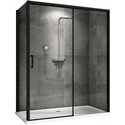 Душевой уголок Abber Komfort 120x90 AG93120B-S92B профиль Черный стекло прозрачное