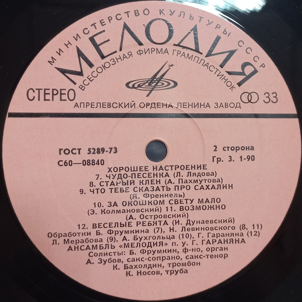 Ансамбль Мелодия / Хорошее Настроение (LP)