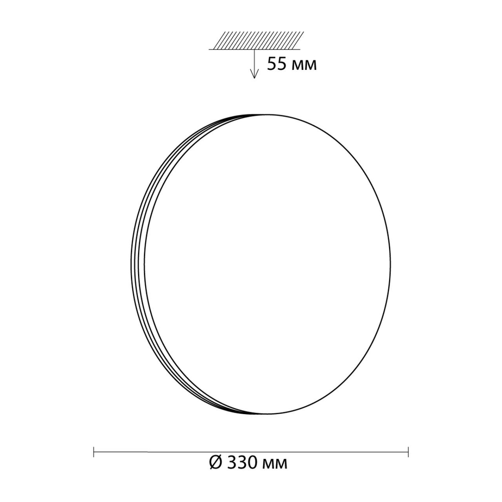 3016/CLN MINI SN 208 Светильник пластик/белый/хром LED 36Вт 4000K D330 IP43 SMALLI