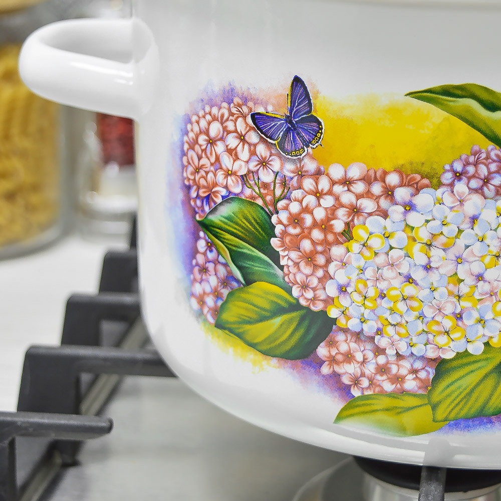 Кастрюля 5,5л "Сирень"