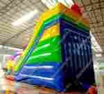 Детский надувной батут-горка "Без радуги никуда" 11*5*8м