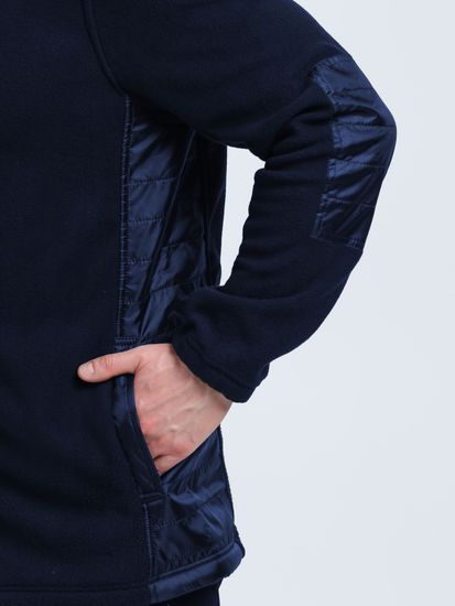 Куртка с капюшоном Кэмп (тк.Флис), т.синий