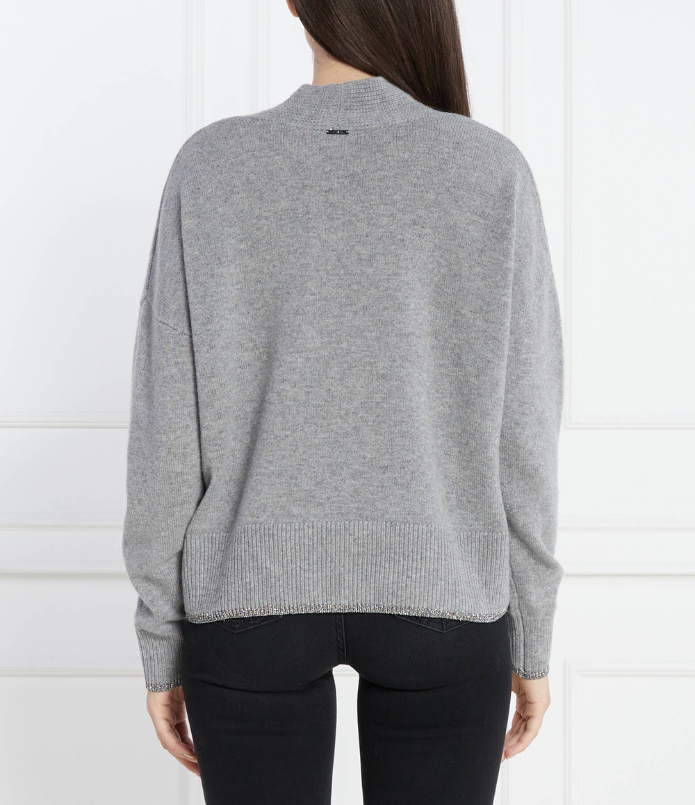 Хлопковый кардиган Liu Jo - серый(MF3030 MS009)