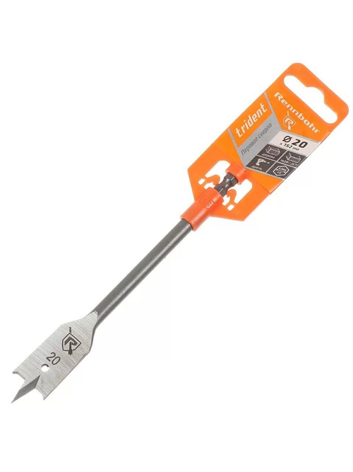 Сверло по дереву перовое 20х152мм Rennbohr