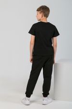 Фуфайка (футболка) для мальчика Бэйсик-2 Виотекс ЧЁРНЫЙ