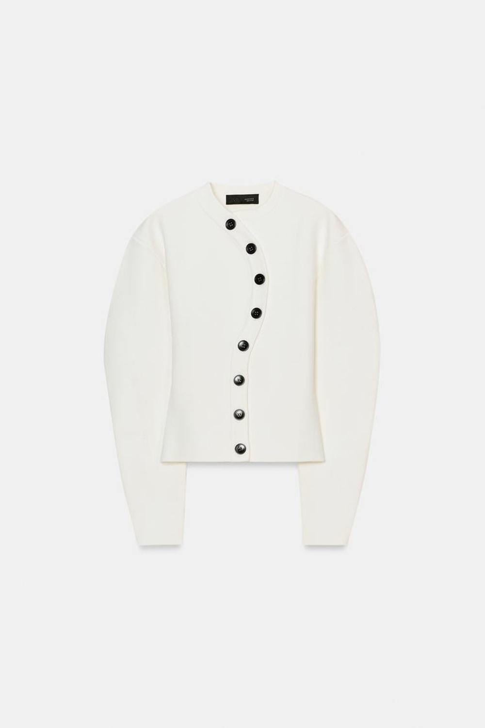 ZARA КАРДИГАН НА ЗАПÁХЕ, БЕЛЫЙ