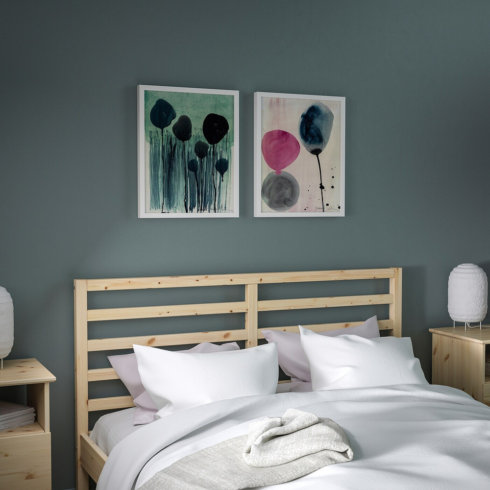 IKEA BILD  (ИКЕА БИЛД)  -  Плакат, Акварельные цветы, 40x50 см