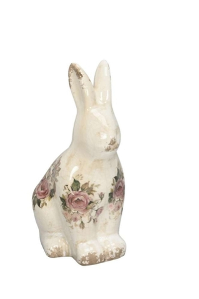 Декор "Кролик-Английские розы" 13x9,5xH20,5см