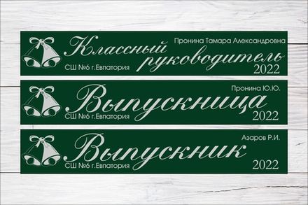 Именная лента выпускника №03