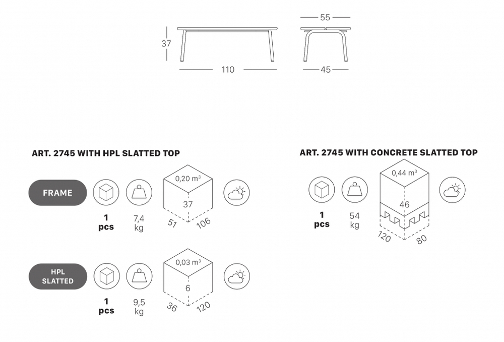Столик кофейный бетонный Scab Design Brezza, оливковый