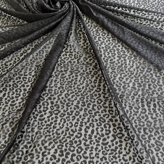 Сетка эластичная черная Лео, Турция