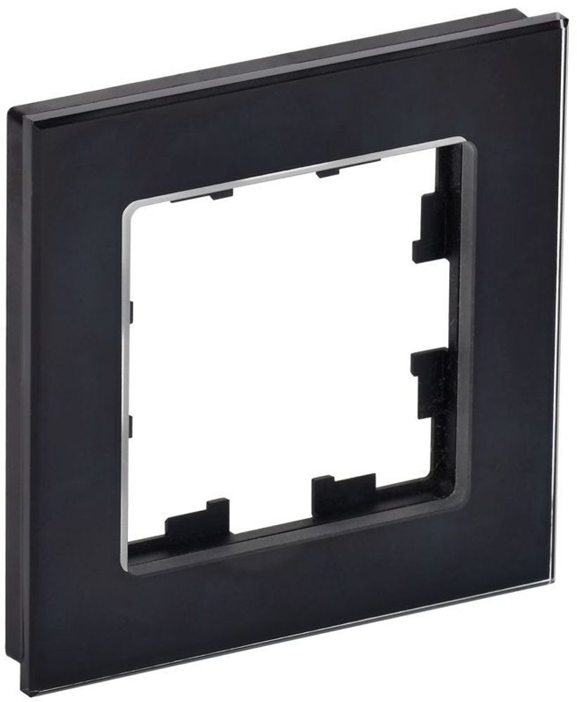 Рамка 1-м BRITE РУ-1-2-БрЧ стекло черн. IEK BR-M12-G-K02 Рамка 1-м BRITE РУ-1-2-БрЧ стекло черн. IEK BR-M12-G-K02