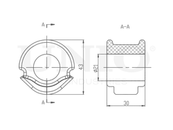 Втулка переднего стабилизатора UNIO RMP-10026