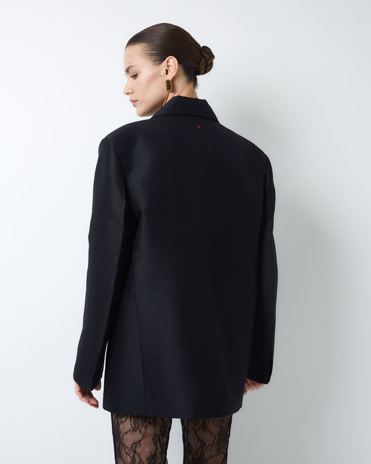 Жакет из шелка и шерсти Диор черный