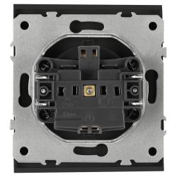 Розетка ЭРА Arktik 16-2101-05 с заземлением 2P+E Schuko 16А-250В антрацит | Эра Arktik