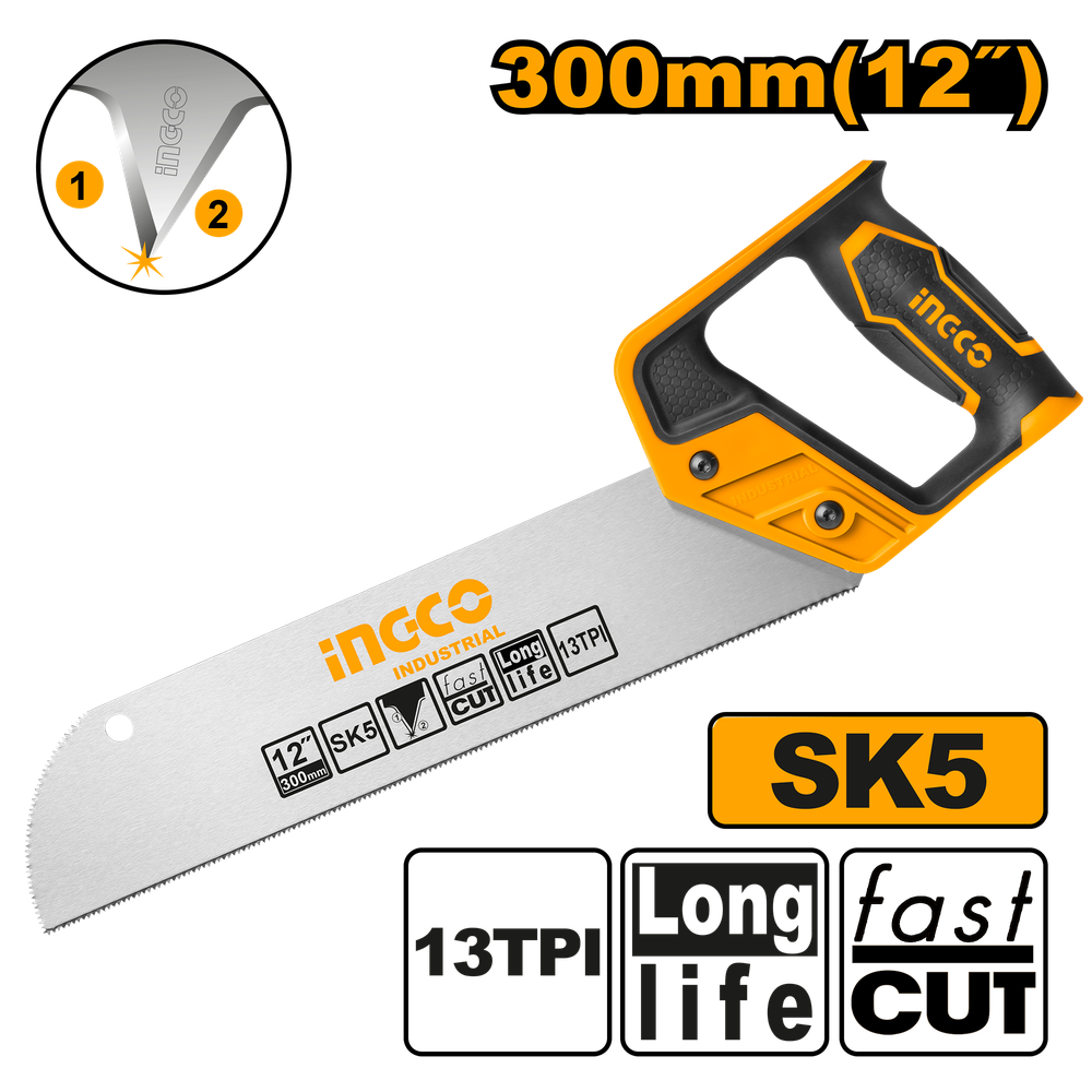 Ножовка по дереву INGCO HMBSB3028 INDUSTRIAL 300 мм