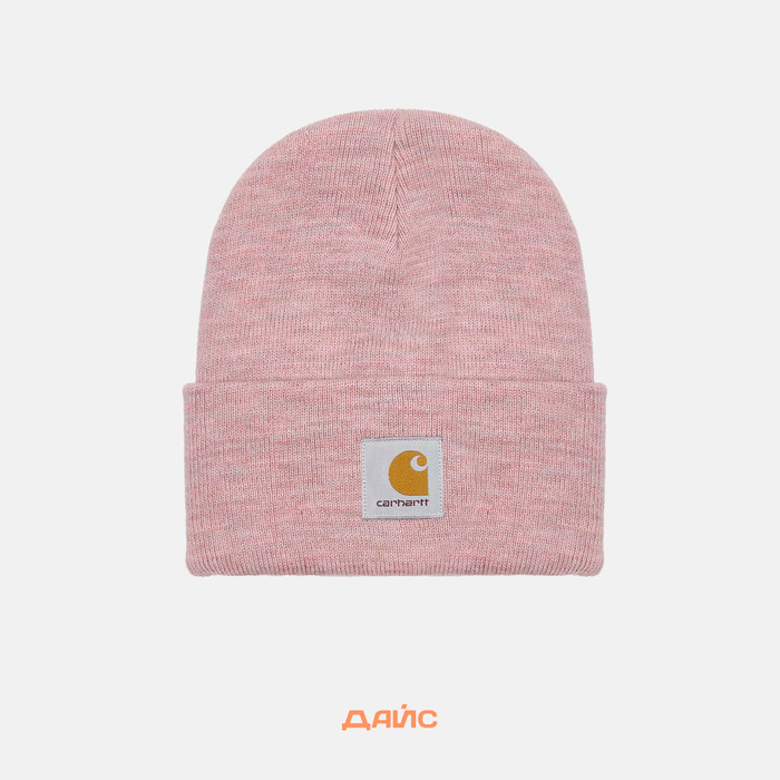 Шапка Carhartt WIP Acrylic Watch Hat артикул:I020175_glassy_pink - купить в магазине Дайс