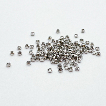 Кримпы, цвет серебро (родий), размер 1,5 мм, цена за 1 грамм