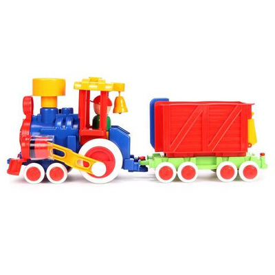 Паровозик Ромашка с вагоном (Форма)