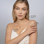 Серьги ««Ночные охотницы» с английским замком из комбинированного золота