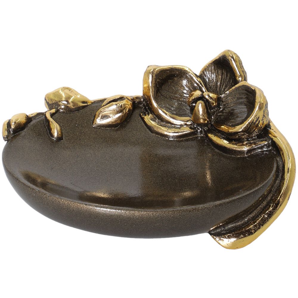 Мыльница Орхидея Калипсо Бронза