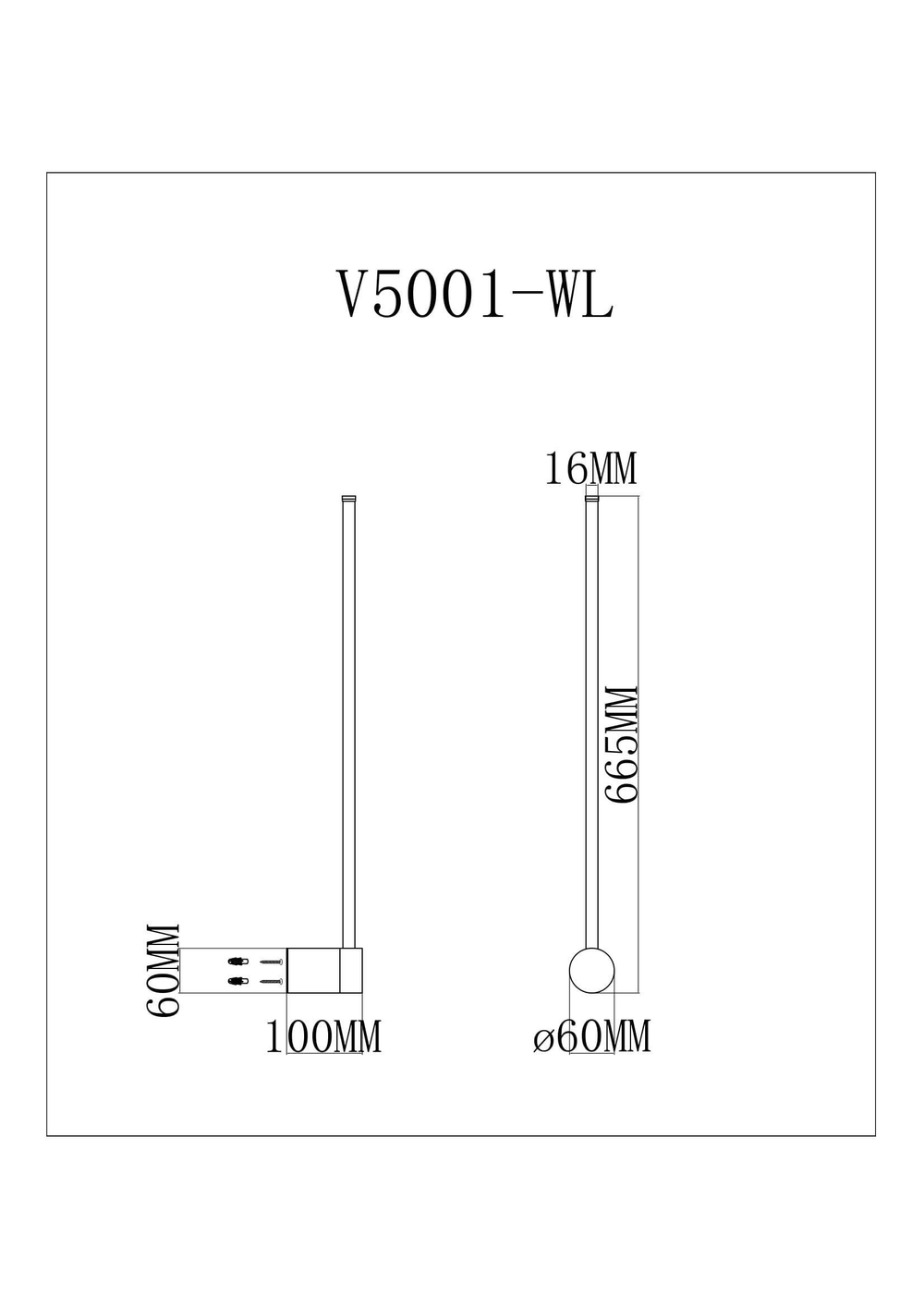 Настенный светодиодный светильник Moderli V5001-WL Ricco