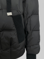 Куртка 6567 с трикотажным капюшоном и трикотажными вставками на карманах