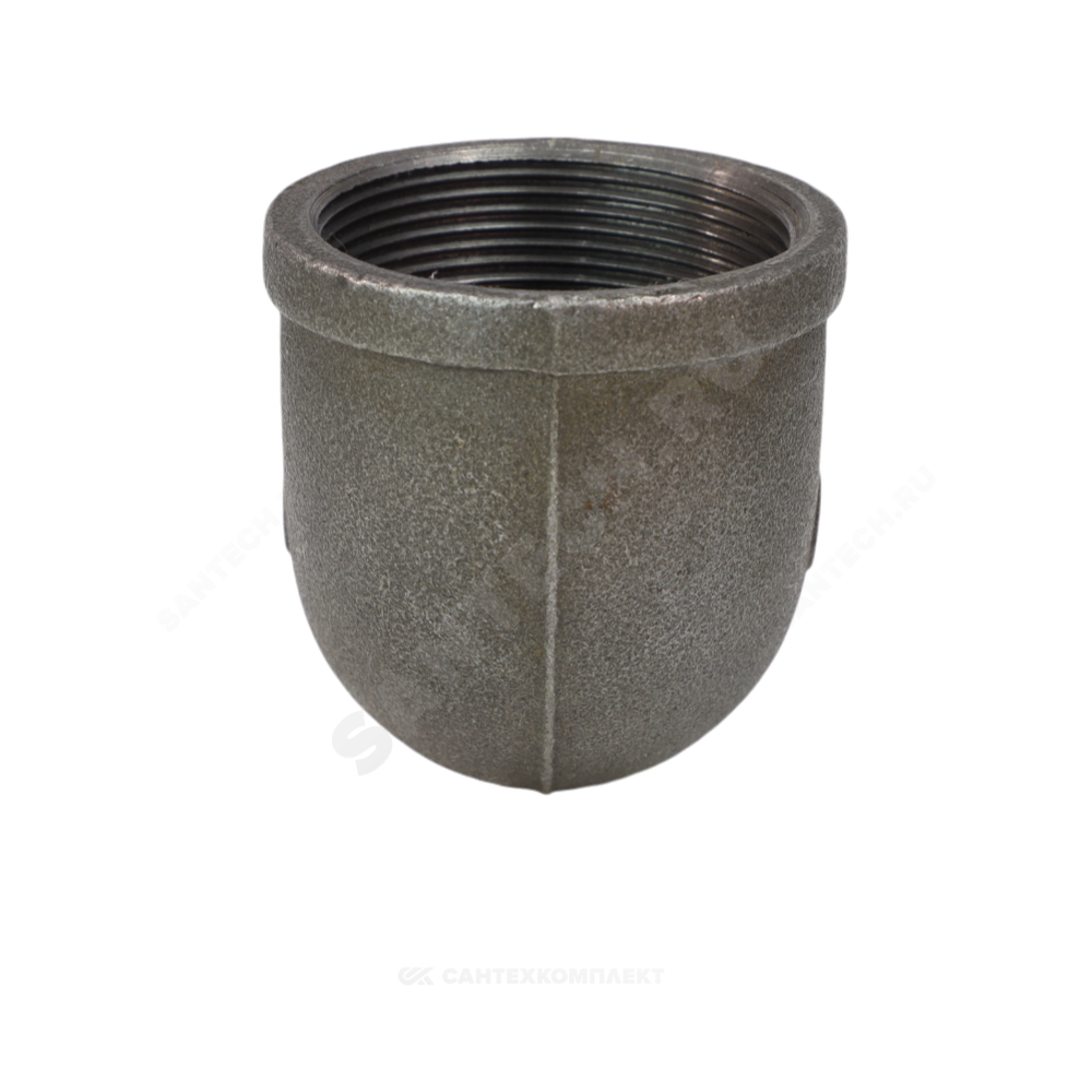 Угольник проходной чугун Ду 65 (2 1/2") ВР/ВР Fittex PLUS