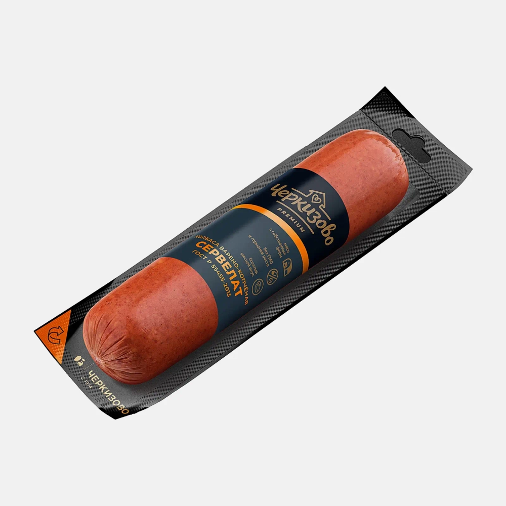 Колбаса Черкизово Премиум сервелат варено-копченый весовая