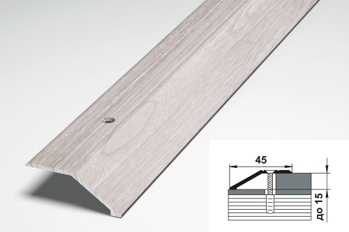 Порог ПР-04 25х15х900 Ясень белый