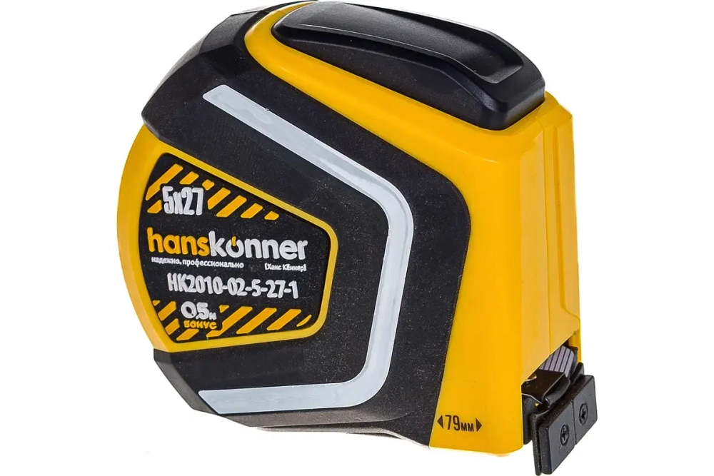 Рулетка Hanskonner 5x27+0,5м HK2010-02-5-27-1
