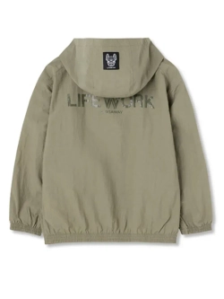 Нейлоновая ветровка с капюшоном