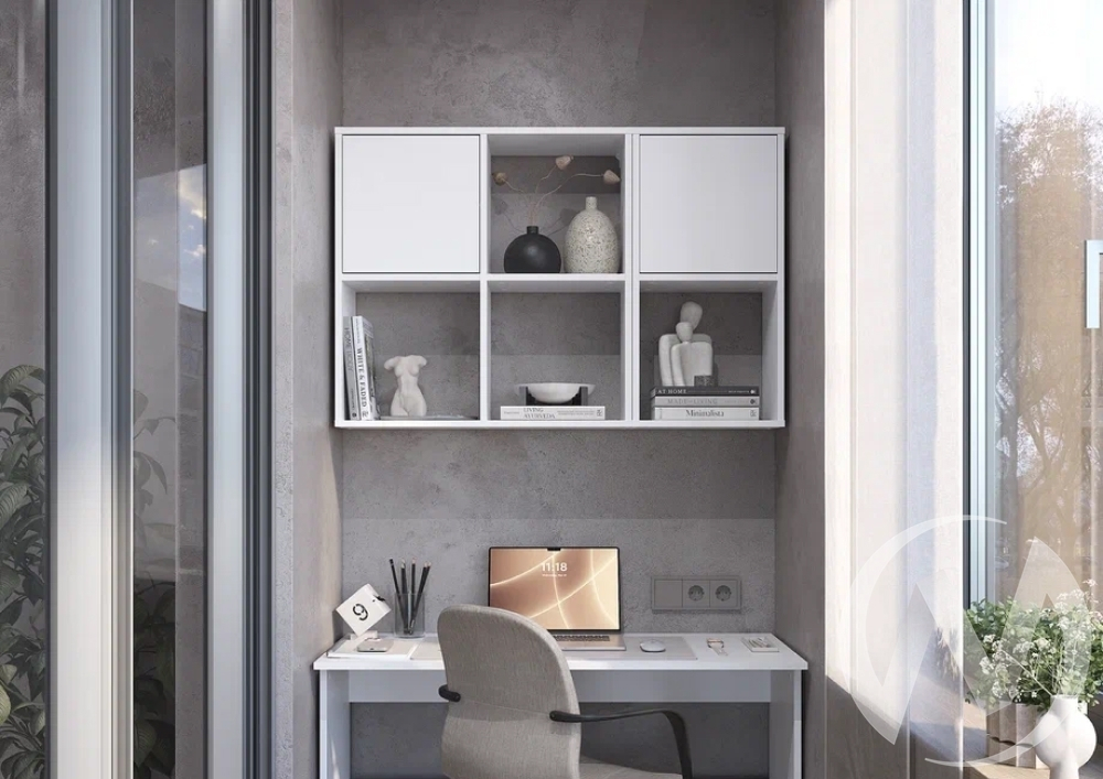 Стеллаж-полка СП-04 Берг (белый)