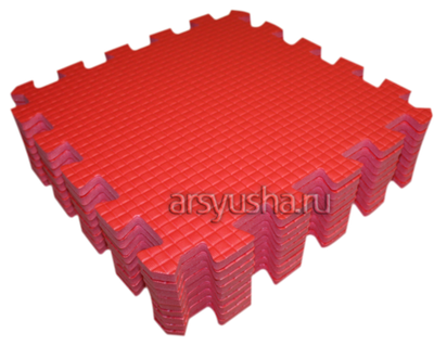 Коврик-пазл BABYPUZZ (9 плит 33x33x1см, ~1кв.м./уп) Красный