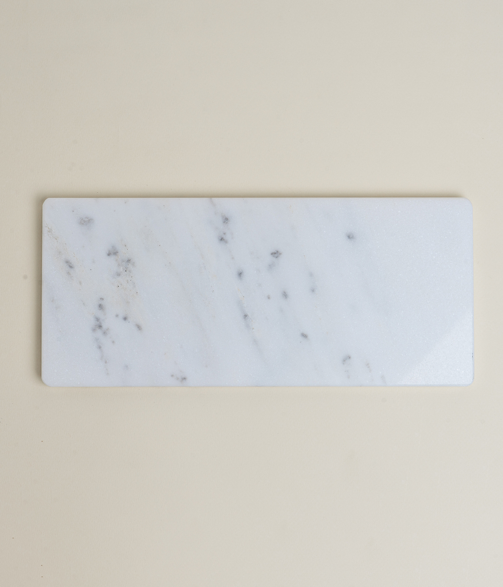 Поднос мраморный прямоугольный 13 х 30
