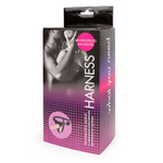 Страпон с вагинальной пробкой - 16,5 см. (Цвет: телесный с черным)