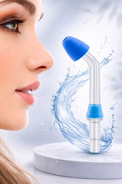 Промывание полости носа при помощи ирригатора GoFlow